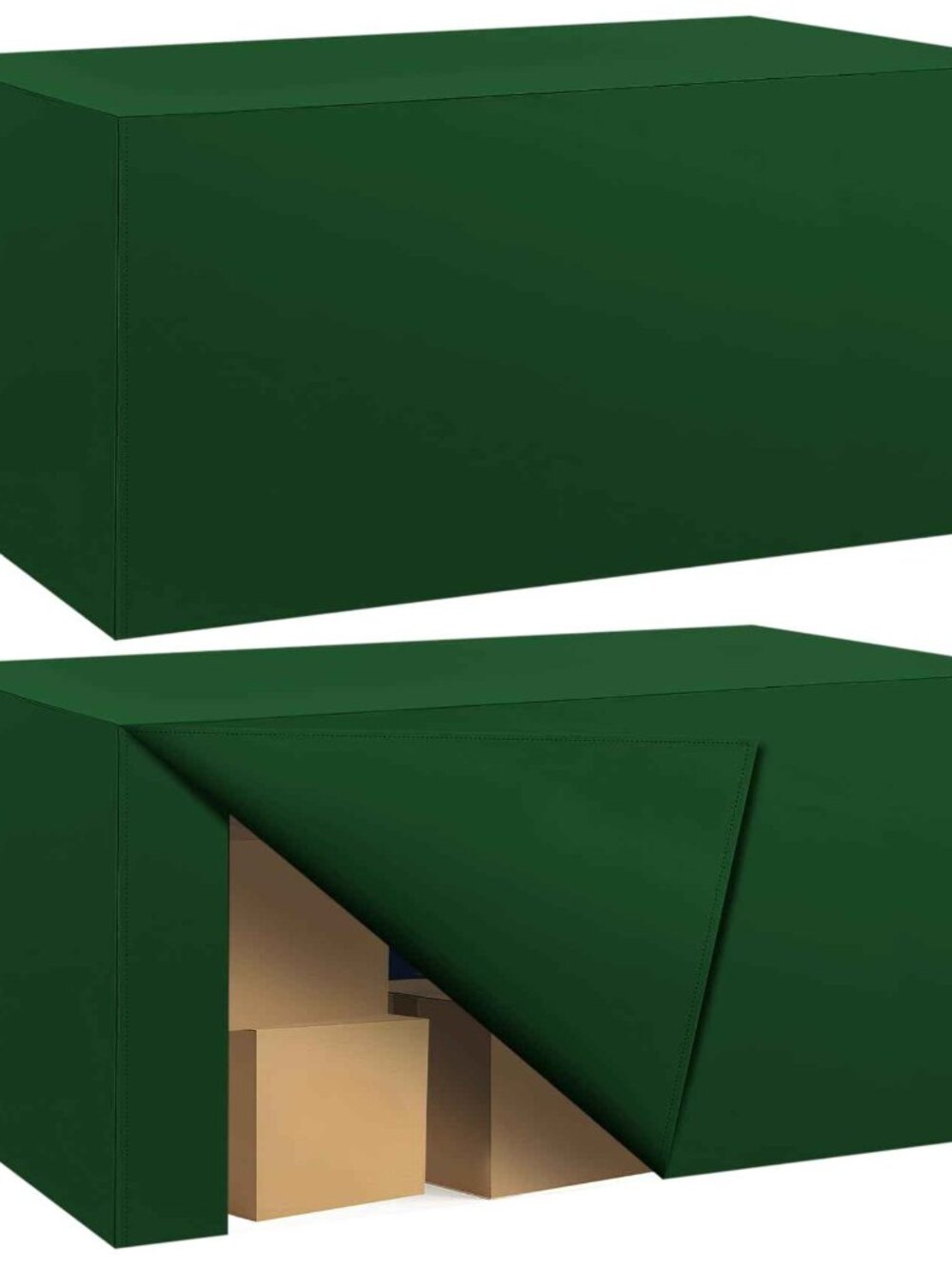 2 Pack Fitted Tablecloth for 6 Foot Rectangle Tables 72 x 30 N3074